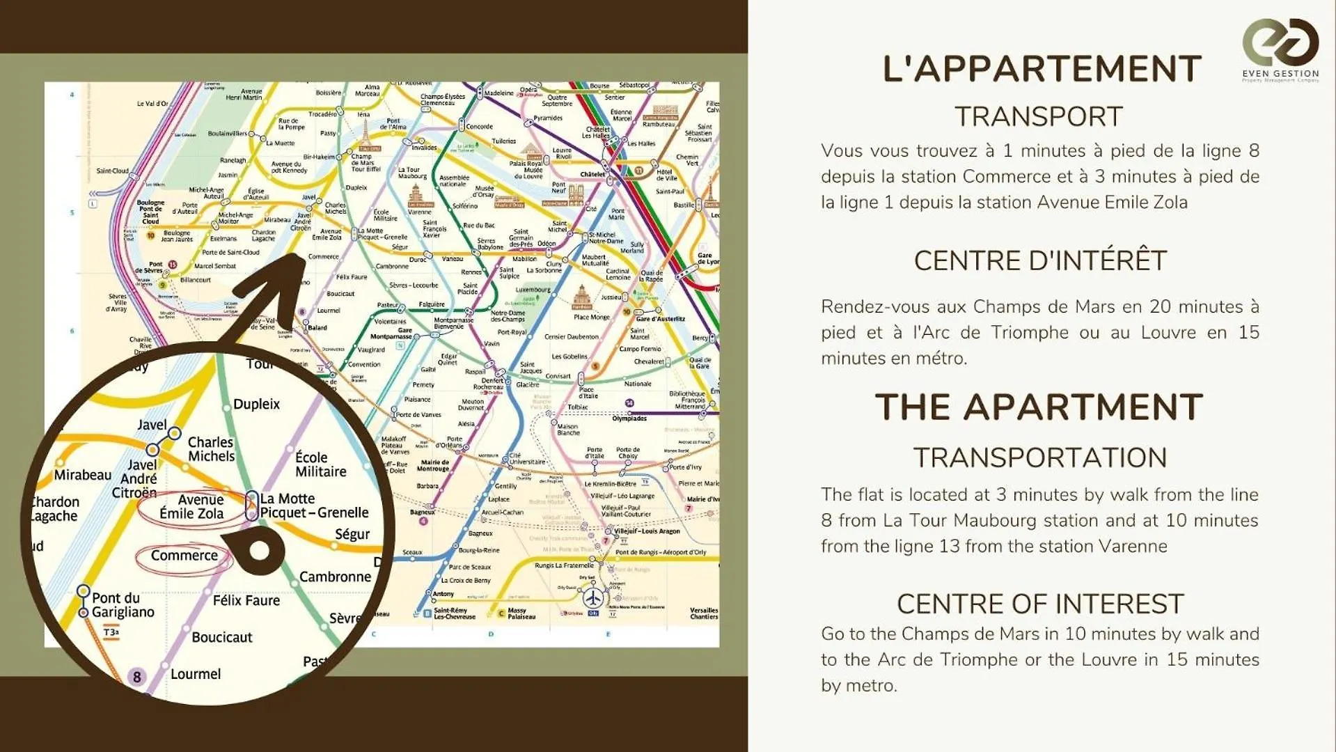Apartment 4g#appart 8pers # 3 # Commerce # 15#ac *